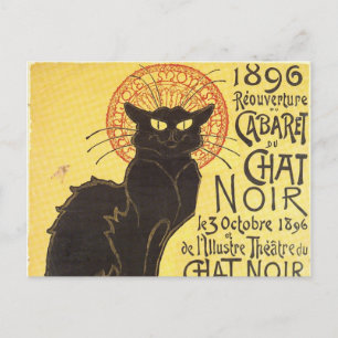 Chat Noir Steinlen Belle Epoque  Art Briefkaart