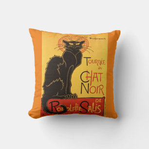 Chat Noir Steinlen Belle Epoque Art Kussen