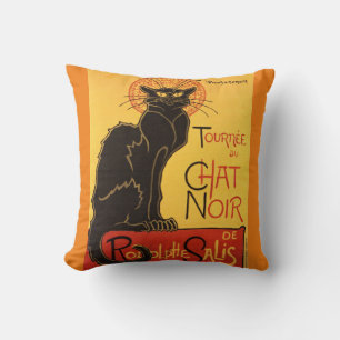 Chat Noir Steinlen Belle Epoque  Art Kussen