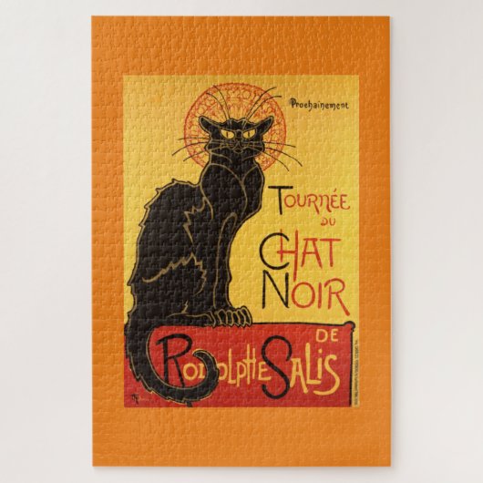 Chat Noir Steinlen Belle Epoque  Art Legpuzzel (Verticaal)