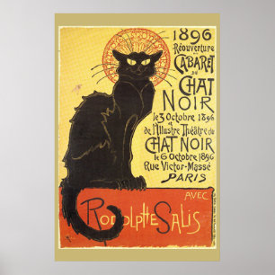 Chat Noir Steinlen Belle Epoque Art Poster