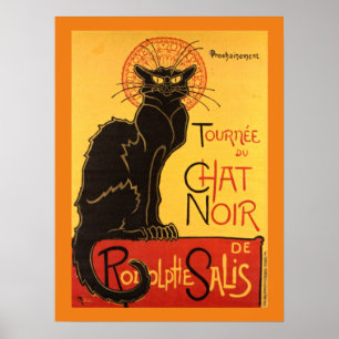 Chat Noir Steinlen Belle Epoque  Art Poster