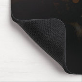 chat noir sur tapis de souris noir (Coin)