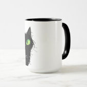 Chat noir "That's a Mood" Mug en céramique (Devant droit)