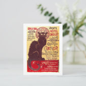  Chat Noir, Vente Hôtel Drouot Steinlen Briefkaart (Staand voorkant)