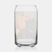 Chat noir vintage d'Halloween et Citrouilles (Verso)