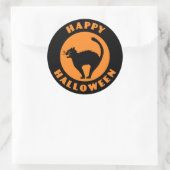 Chat noir vintage - Happy Halloween Sticker (Sac)
