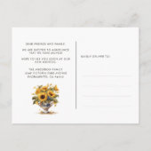 Chat Nous Avons Déménagé Faire-part En Mouvement (Dos)