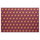 Chat orange de Kitty jouant avec le tissu de boule (Fat Quarter)