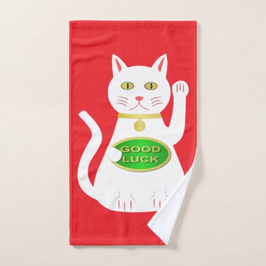 Chat Oriental Lucky (Serviette à main)