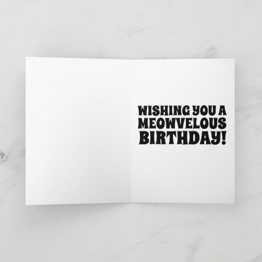 CHAT PAPA DADDY CARTE D'ANNIVERSAIRE POUR LUI (Intérieur)