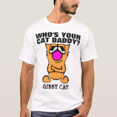 Chat papa (Papa) Gibby T-shirts de chat, Drôle (Devant)