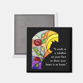 Chat par fenêtre - Magnet (Recto/Verso)