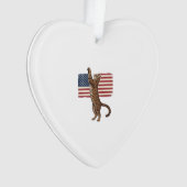 Chat patriotique Drapeau américain Design vectorie (devant)