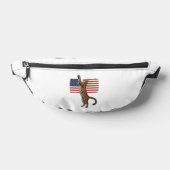 Chat patriotique Drapeau américain Design vectorie (Poser)