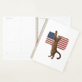 Chat patriotique Drapeau américain Design vectorie (Devant avec enveloppe)