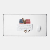 Chat patriotique Drapeau américain Design vectorie (Clavier et souris)