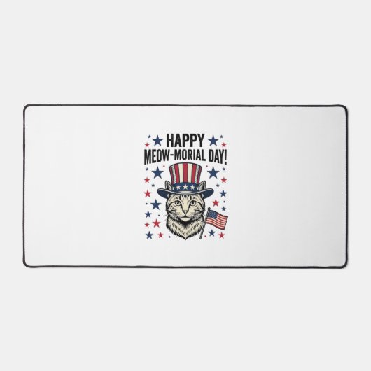 Chat patriotique Meow-morial Day Conception vector (Recto)