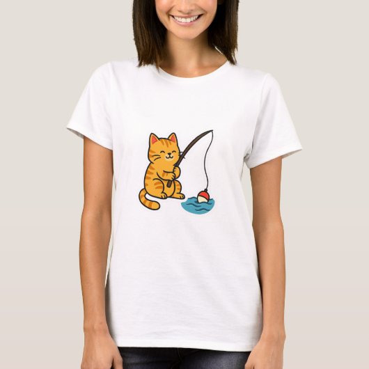 Chat Pêcheur - T-Shirt (Devant)