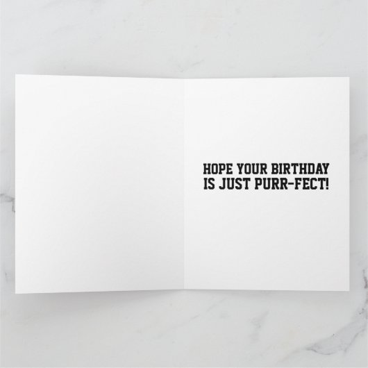 CHAT PÈRE CARTE D'ANNIVERSAIRE POUR LE FRÈRE PÈRE (Intérieur)
