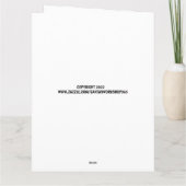 CHAT PÈRE CARTE D'ANNIVERSAIRE POUR LE FRÈRE PÈRE (Dos)