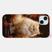 chat persan avec des fleurs (Verso Horizontal)