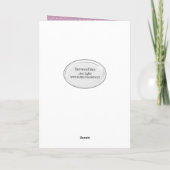 chat persan blanc avec carte de marguerites (Dos)