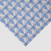 Chat persan blanc avec le papier de soie de soie (Détail)