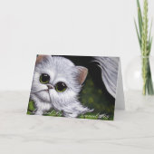 CHAT PERSAN BLANC - CARTE DE LA SAINT-PATRICK (Dos)