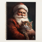 Chat Perse avec Noël Festif du Père Noël (Devant)