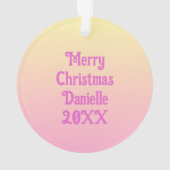 Chat perse en fleurs Noël personnalisé (dos)