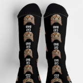 Chat personnalisé Chaussettes Papa Chat Chaussette (Haut)