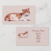Chat personne carte de visite de Purrfect (Devant / Derrière)