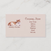 Chat personne carte de visite de Purrfect (Dos)