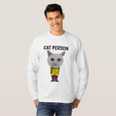 CHAT PERSONNE Funny Art T-Shirts (Devant entier)