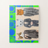 CHAT PEUPLES EN COURS JIGSAW PUZZLE FUNNY (Vertical)