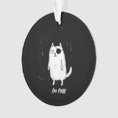 Chat Pirate – Art Minimal et Drôle de Chat (devant)