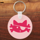 Chat pirate rose - Porte-clés (Recto)