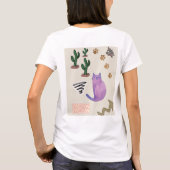 Chat Poisson Cactus Meow Paws T-Shirt (Dos)
