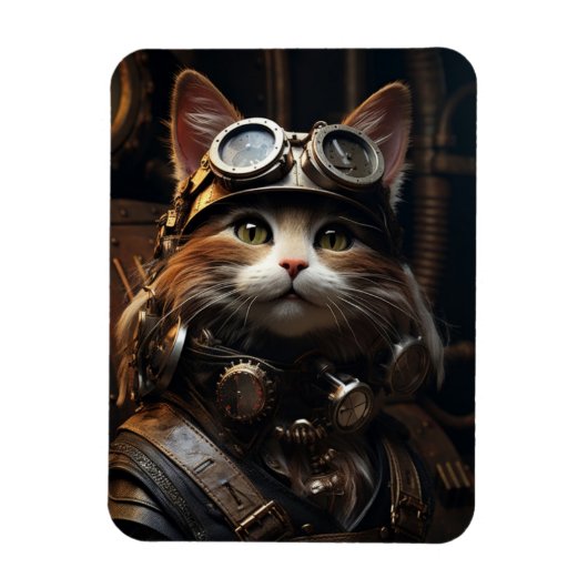 Chat Portant des lunettes de soleil Avion Magnet (Vertical)