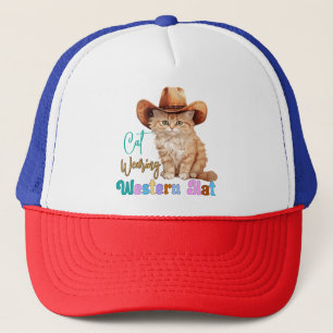 Chat portant un Casquette occidental-85246