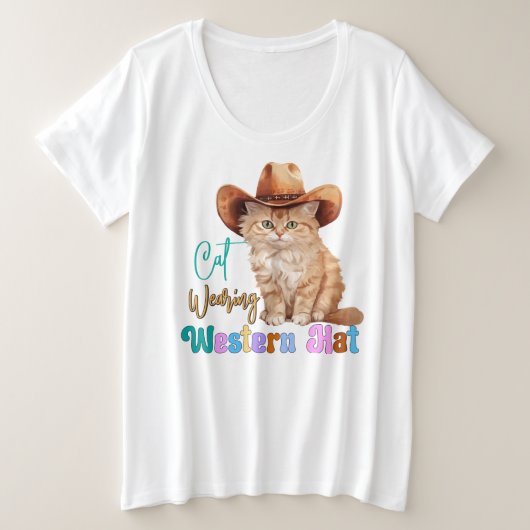 Chat portant un Casquette occidental-85246 (Design devant)