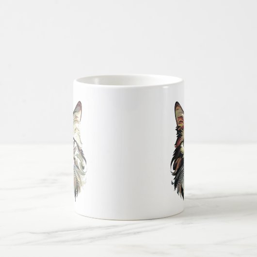 Chat Portrait Art Design Mug (Centre)