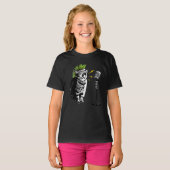 Chat Punk, T-Shirt Graphique Amusant (Devant entier)