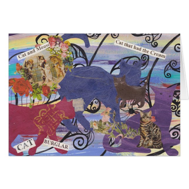 Chat qui a eu la crème (Devant horizontal)