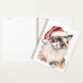 Chat Ragdoll de Noël Aquarelle (Devant avec enveloppe)