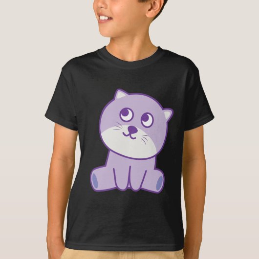 chat regardant le ciel T-shirt (Devant)