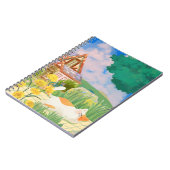 Chat relaxant et couverture de Carnet ensoleillée (Côté gauche)