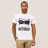 CHAT RETRAITÉ T-SHIRTS FUNNY (Devant entier)