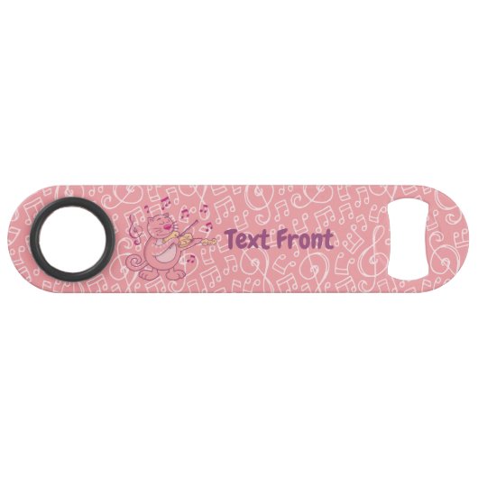 Chat rose avec ouverture de bouteille de vitesse v (Devant (Horizontal))